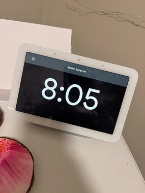 Google Smart Display in White with Gray Speaker Base